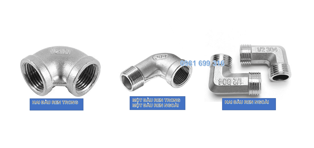 cút inox nối ren 2