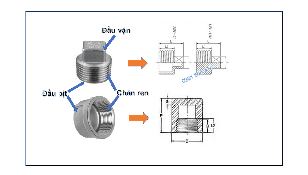 nút bịt ren 1