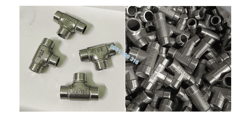 tê inox ren ngoài 7