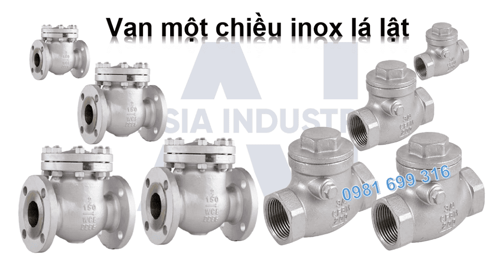 van 1 chiều inox lá lật 1