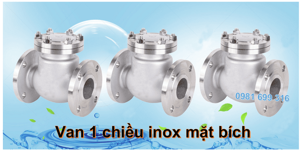 van 1 chiều inox mặt bích 1