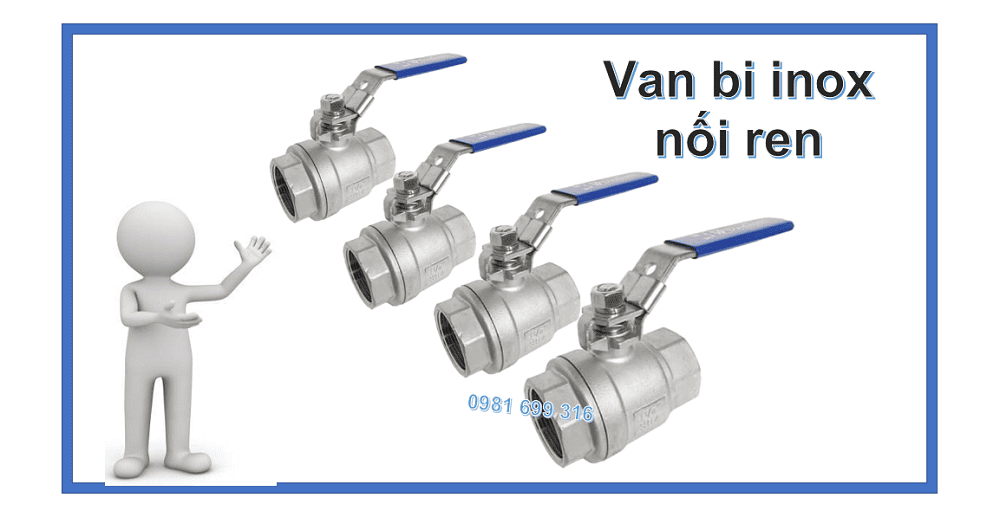 van bi inox nối ren 1