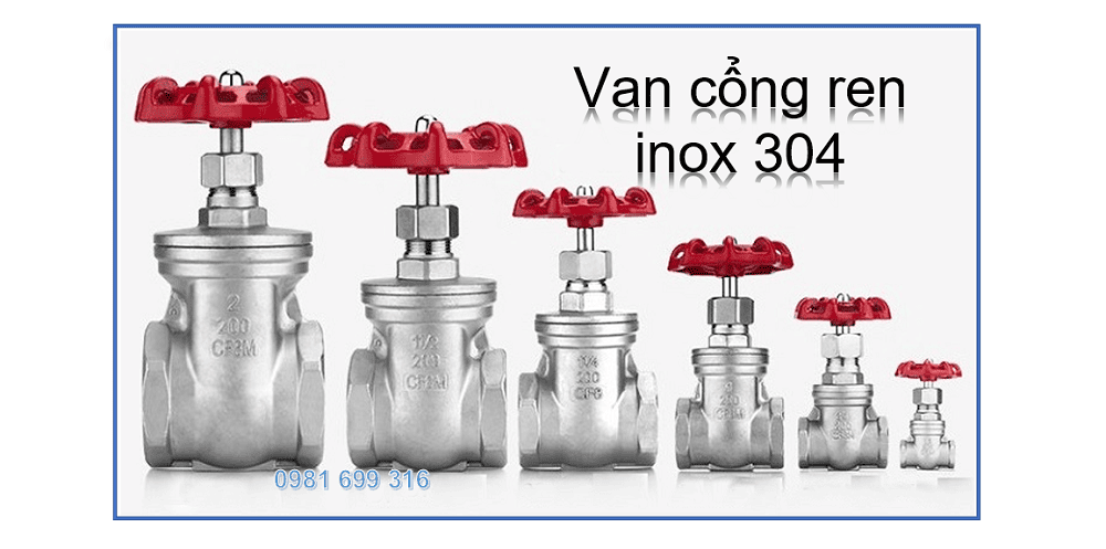 van cổng ren inox 304 1