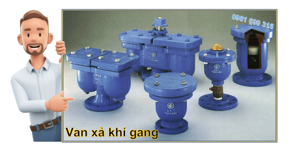 van xả khí gang 1