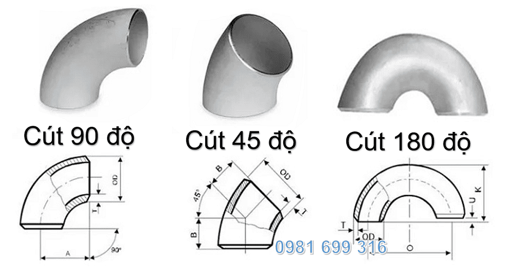 cút inox DN200 2