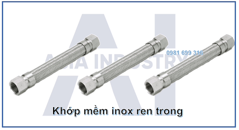 khớp nối mềm inox ren trong 1