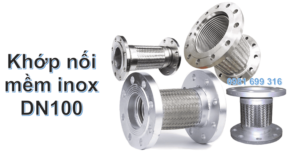 Khớp nối mềm inox DN100 1