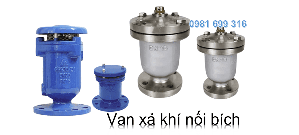 van xả khí nối bích 3