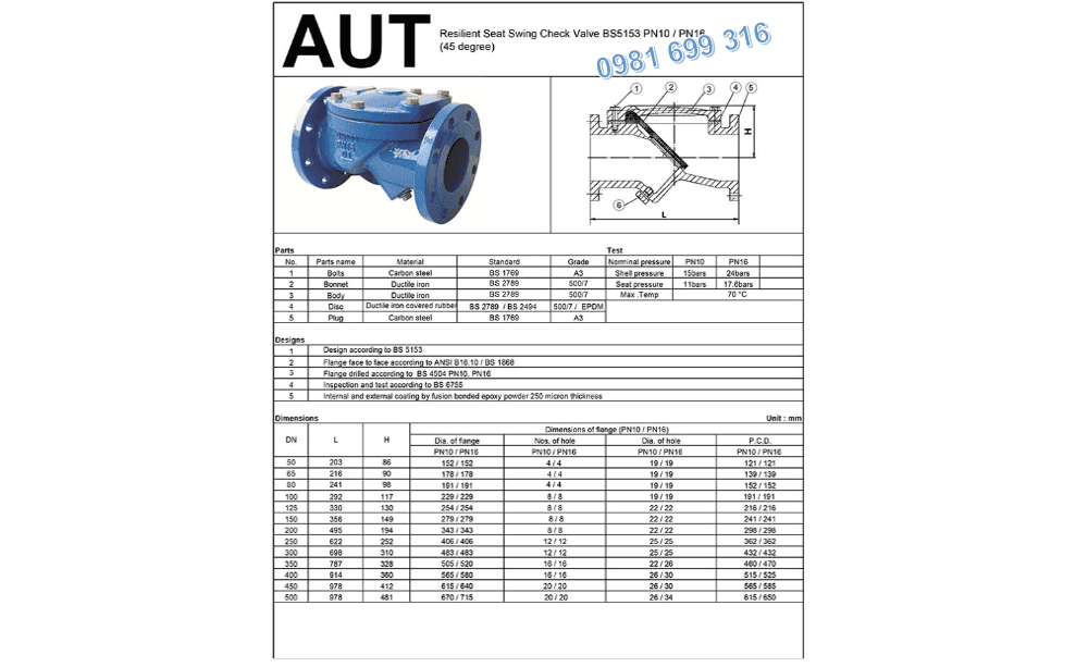 van một chiều AUT 2