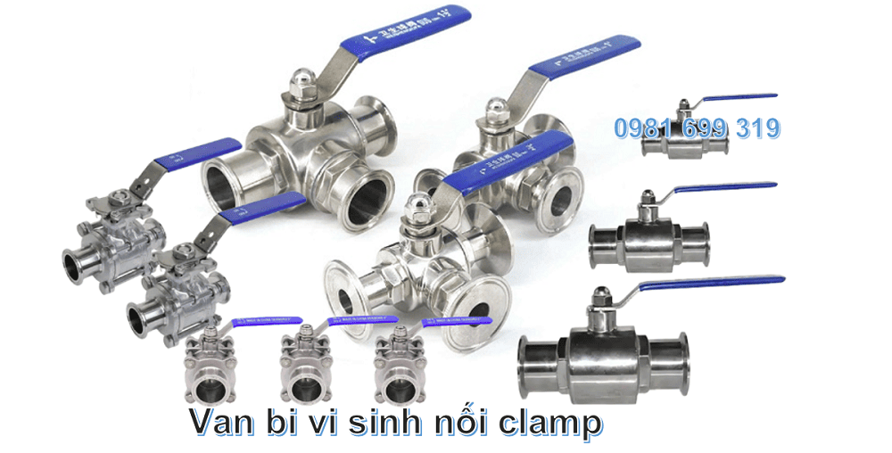 van bi vi sinh nối clamp 1