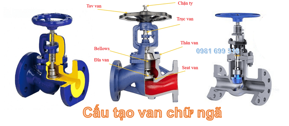 van chữ ngã 2
