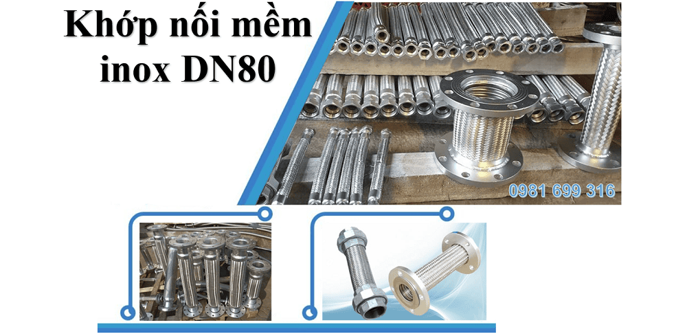 khớp nối mềm inox DN80