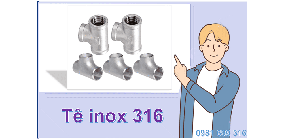 tê inox 316 1