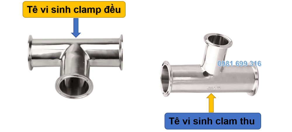 tê vi sinh nối clamp 2