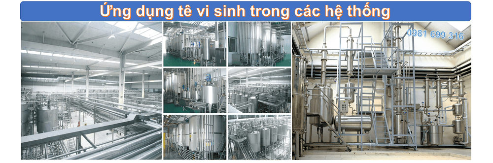 tê vi sinh nối clamp 3