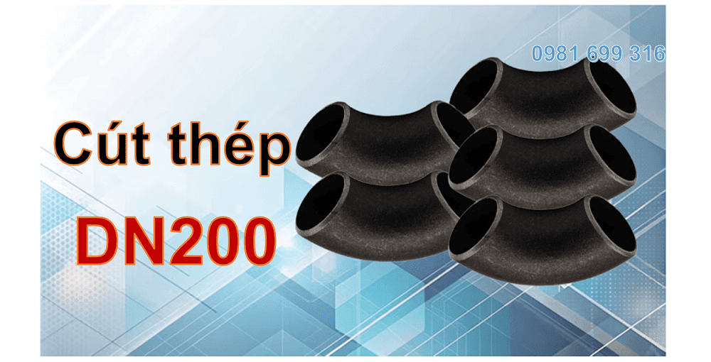 cút thép DN200 1