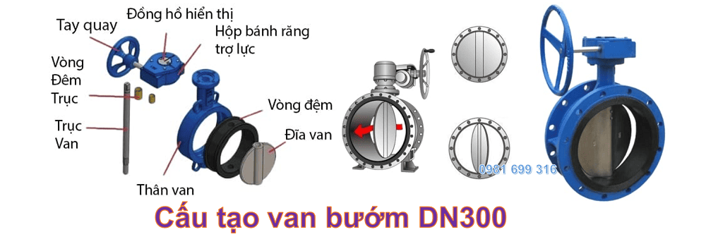 van bướm DN300 2