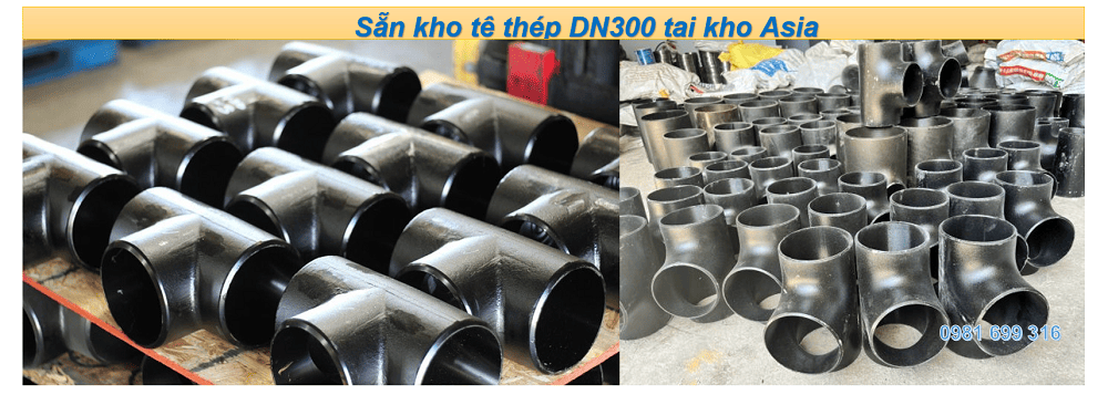 tê thép DN300 3