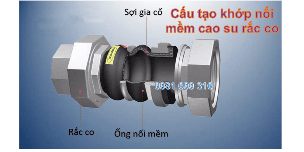khớp nối mềm cao su rắc co 2