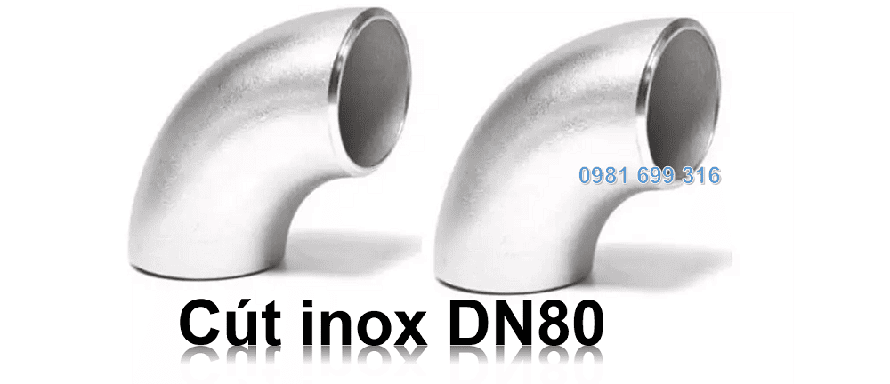 cút inox DN80 1 