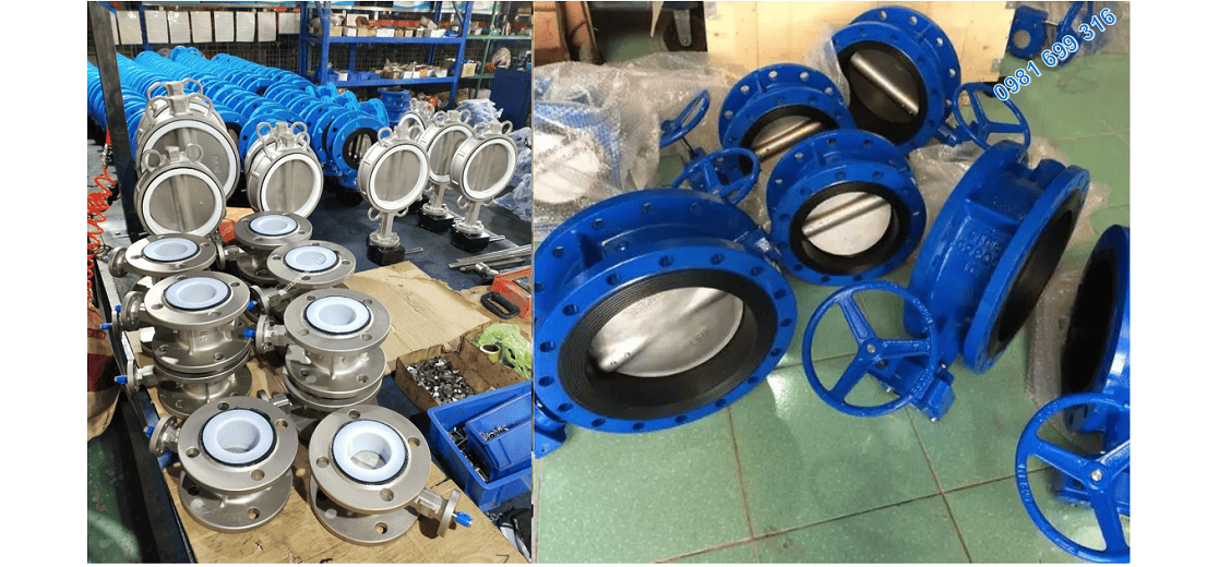 Van bướm tay quay dn65 7