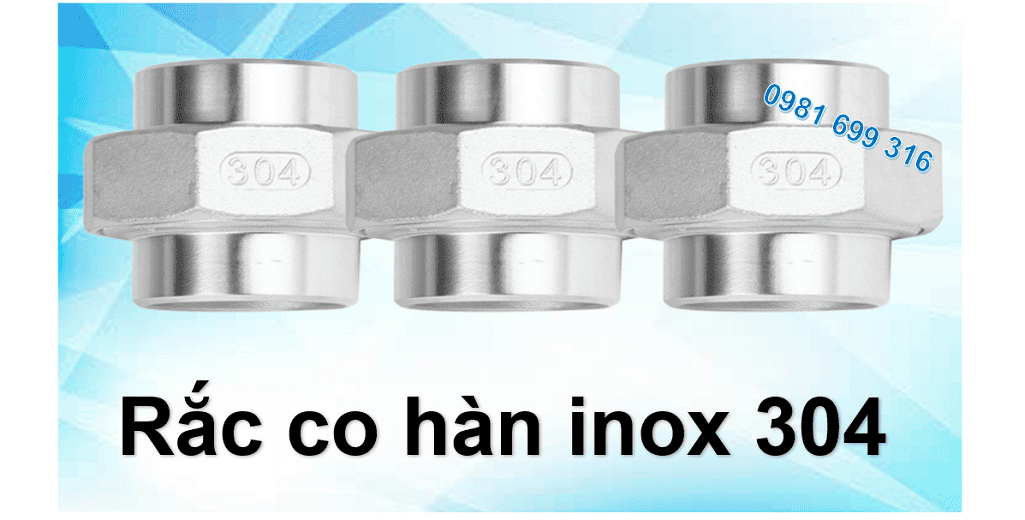 Rắc co hàn inox 304 8